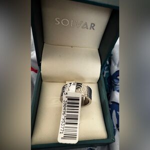 Solvar Stainless Steel Ladies Celtic Ring-US Size 8